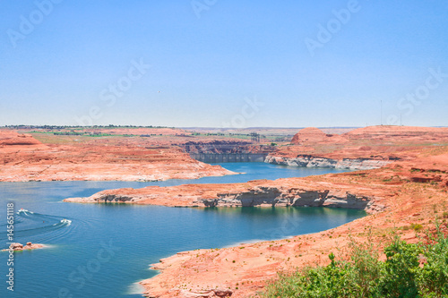 Beautiful Lake Powell on the Colorado Rive.