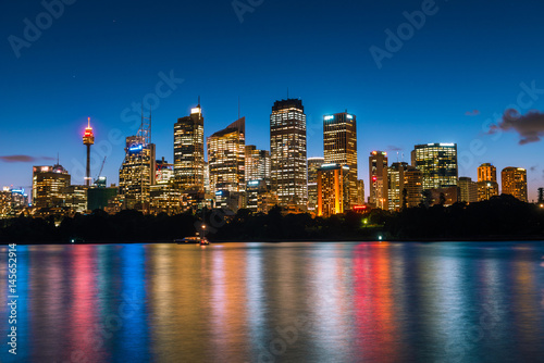 Sydney Skyline at Night Twilight Australia