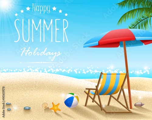 Summer beach background