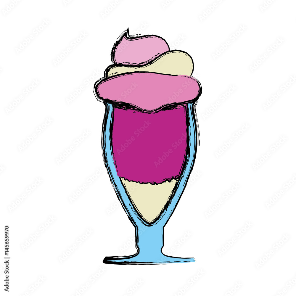 Delicious ice cream icon vector illustration graphic design Delicious ice cream icon vector illustration graphic design