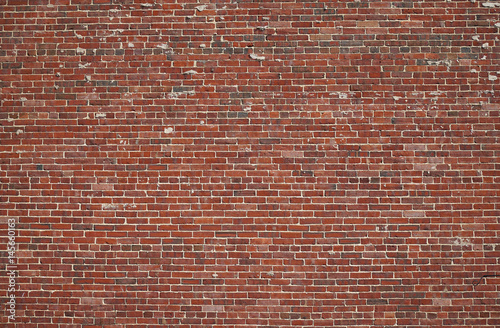 Vászonkép facade view of old brick wall background
