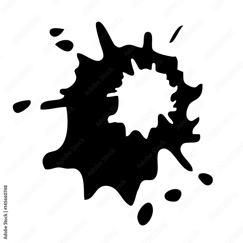 painting splash icon over white background. vector illustration painting splash icon over white background. vector illustration