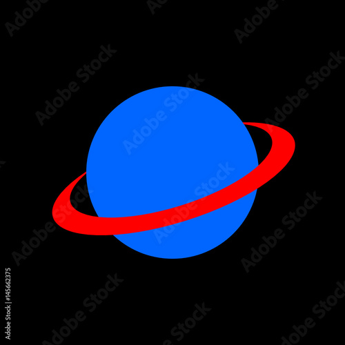 Logo Planet mit Ring photo