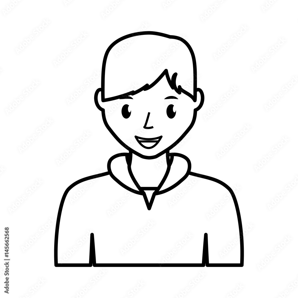 happy man cartoon icon over white background. vector illustration happy man cartoon icon over white background. vector illustration