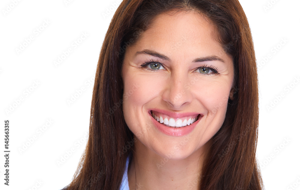 Beautiful woman smile. Beautiful woman smile.