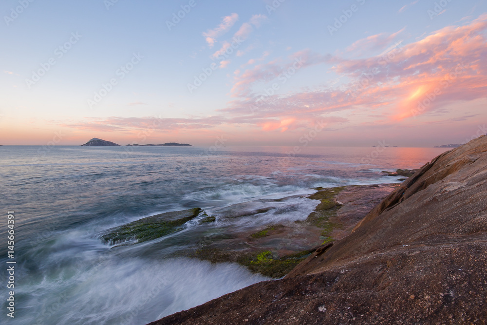 Sunrise seen from Arpoador, Rio de Janeiro, Brazil