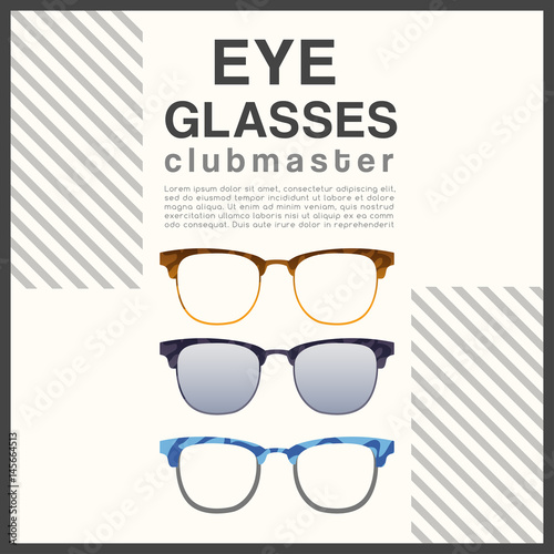 Eyeglasses Frame Type : Vector Illustration