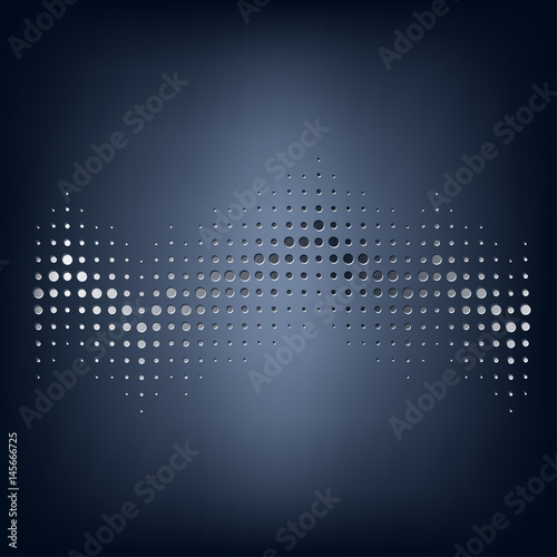Vector abstract staved dotted background