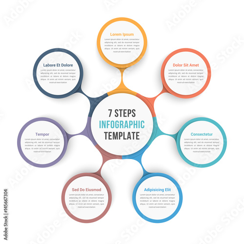 Circle Diagram with Seven Steps