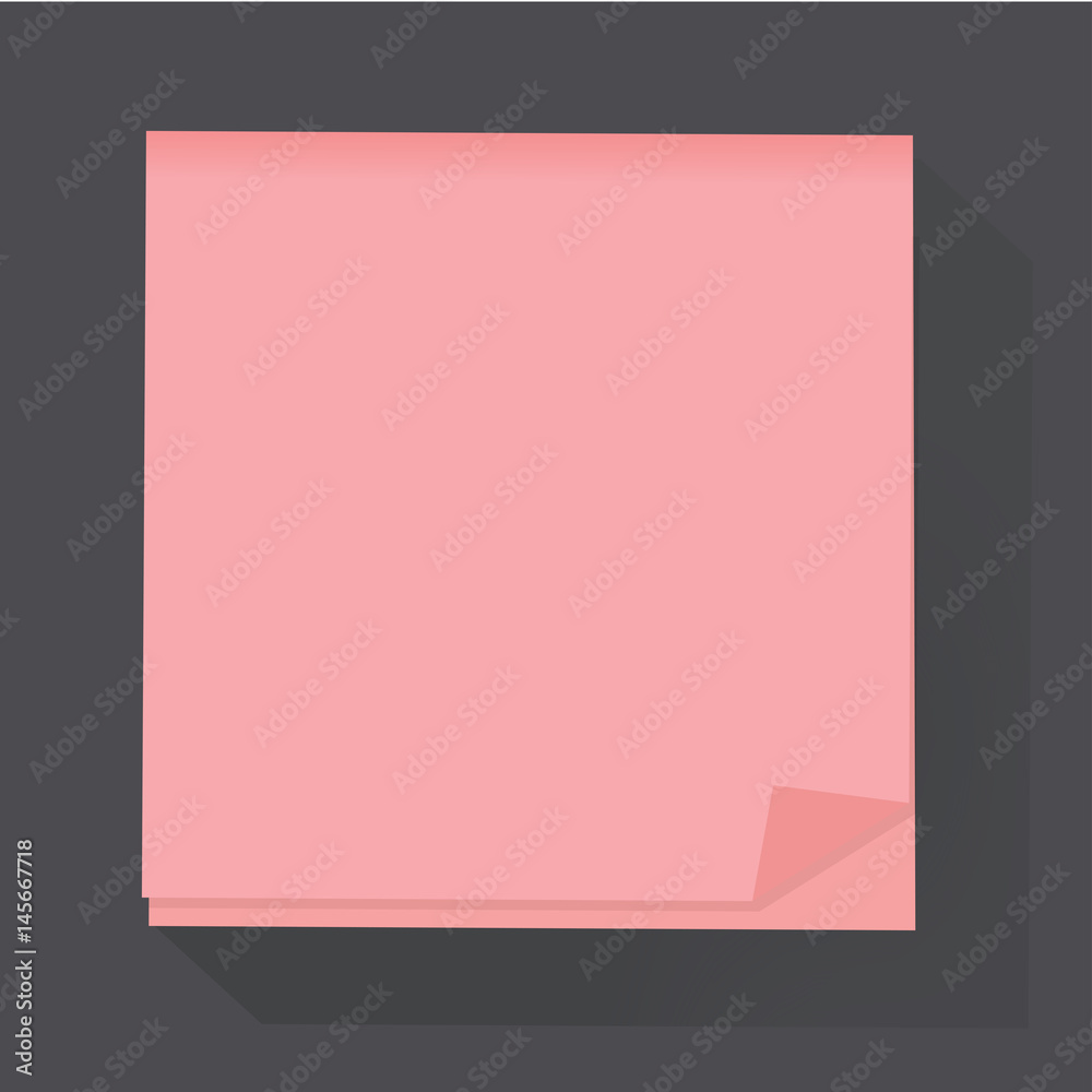 Post memo notepaper icon vector illustration