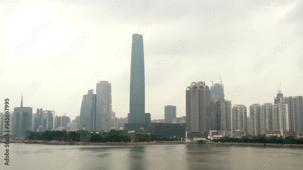 Guangzhou Skyline in the Pearl River, Guangzhou(Canton), Guangdong Province, China. Guangzhou Skyline in the Pearl River, Guangzhou(Canton), Guangdong Province, China.