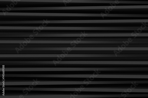 abstract black stack background 3d render