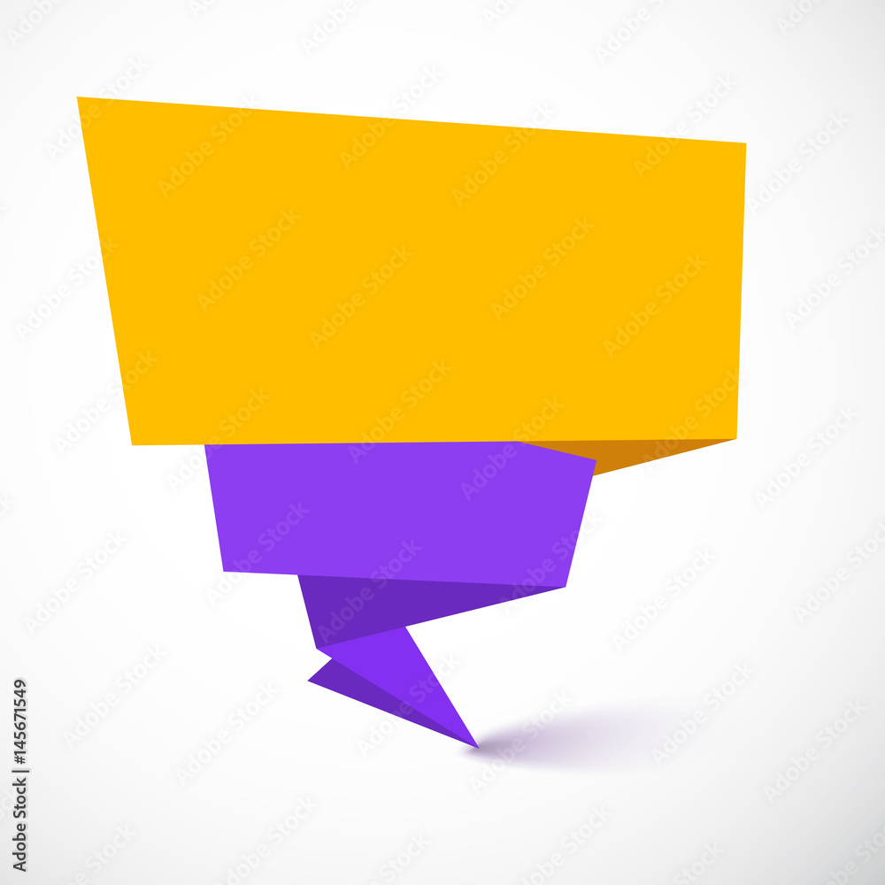 Super origami banner. Great background for your promotional posters, advertising shopping flyers, brochure or booklet and discount banners. speech bubble Super origami banner. Great background for your promotional posters, advertising shopping flyers, brochure or booklet and discount banners. speech bubble