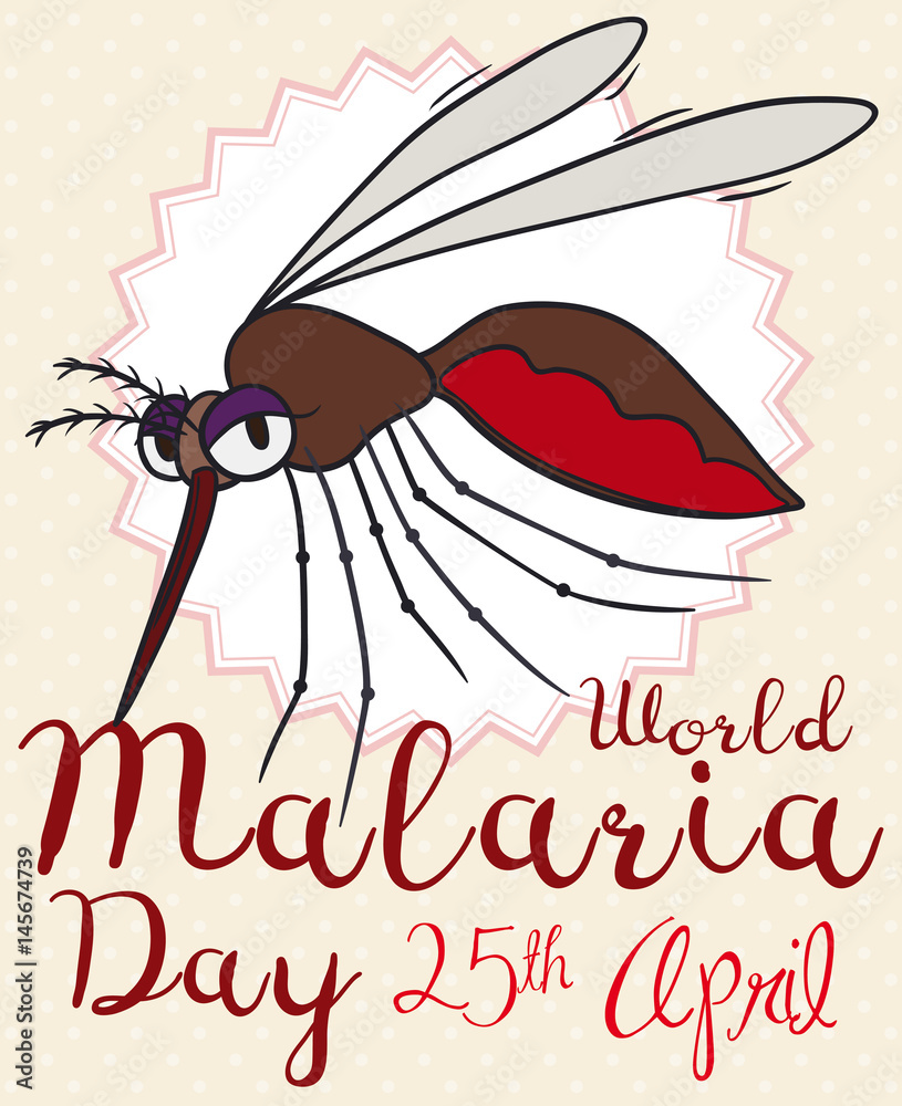 Cartoon Female Mosquito Design for World Malaria Day, Vector Illustration Stock Vector | Adobe Stock Cartoon Female Mosquito Design for World Malaria Day, Vector Illustration Stock Vector | Adobe Stock