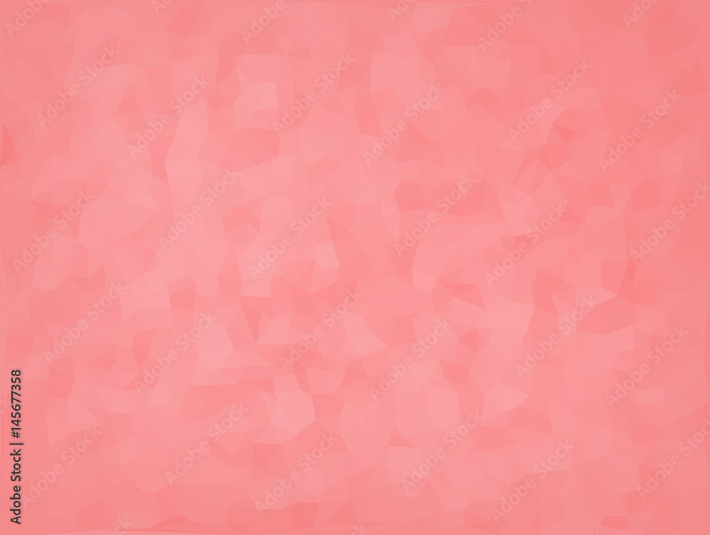 Vector Illustration - Cute Pink Abstract Mosaic Polygonal Background
