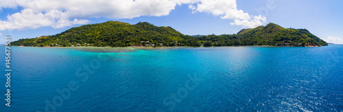 Panorama: Anse la blague auf Praslin, Seychellen © naturenow