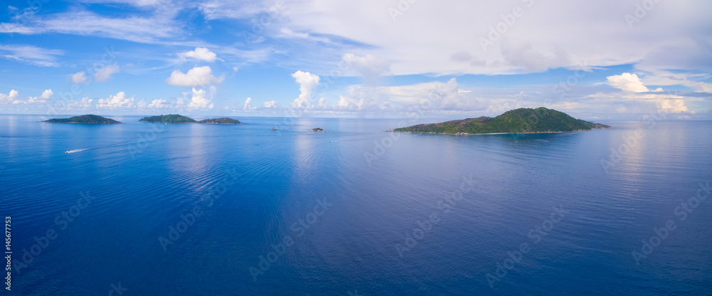 Inseln der Seychellen im indischen Ozean