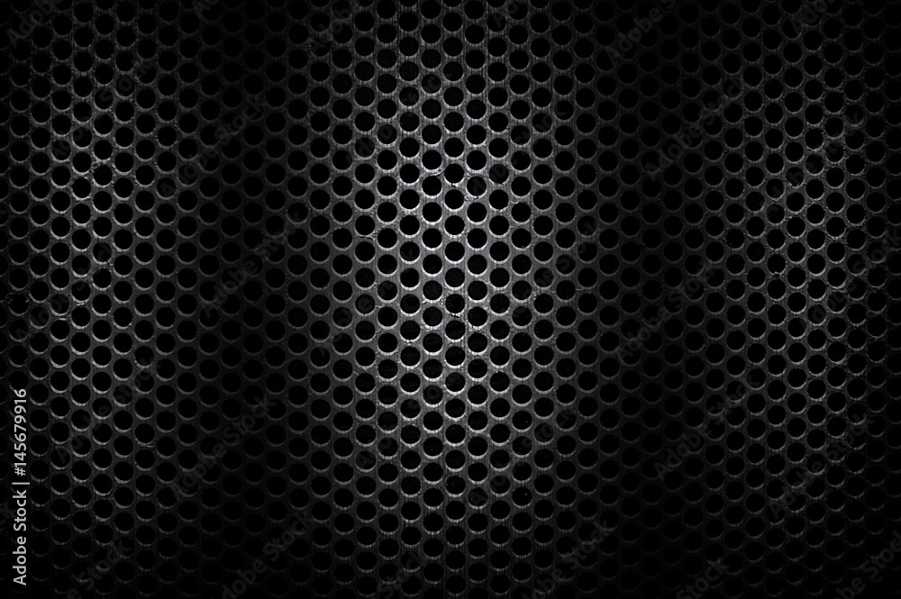 Naklejka premium black metal mesh background