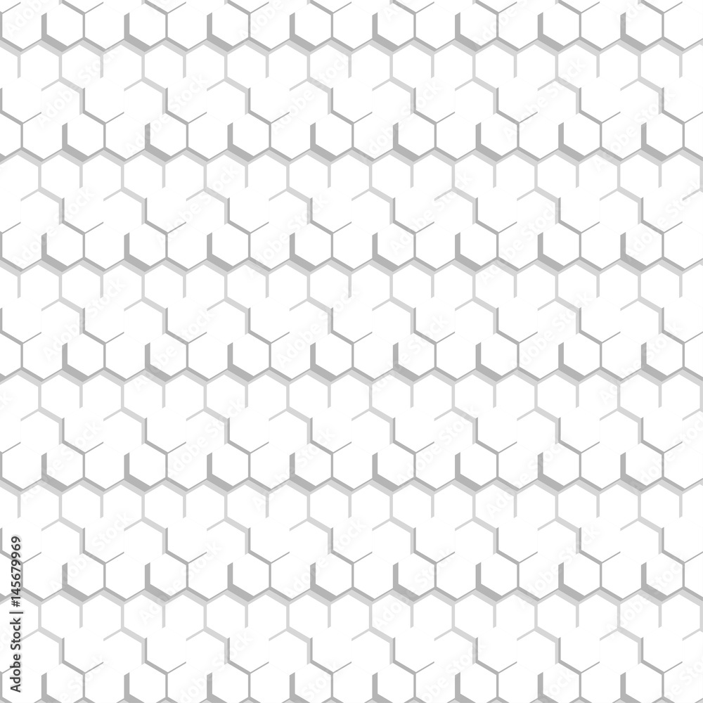 Vector abstract hexagonal pattern white texture Vector abstract hexagonal pattern white texture