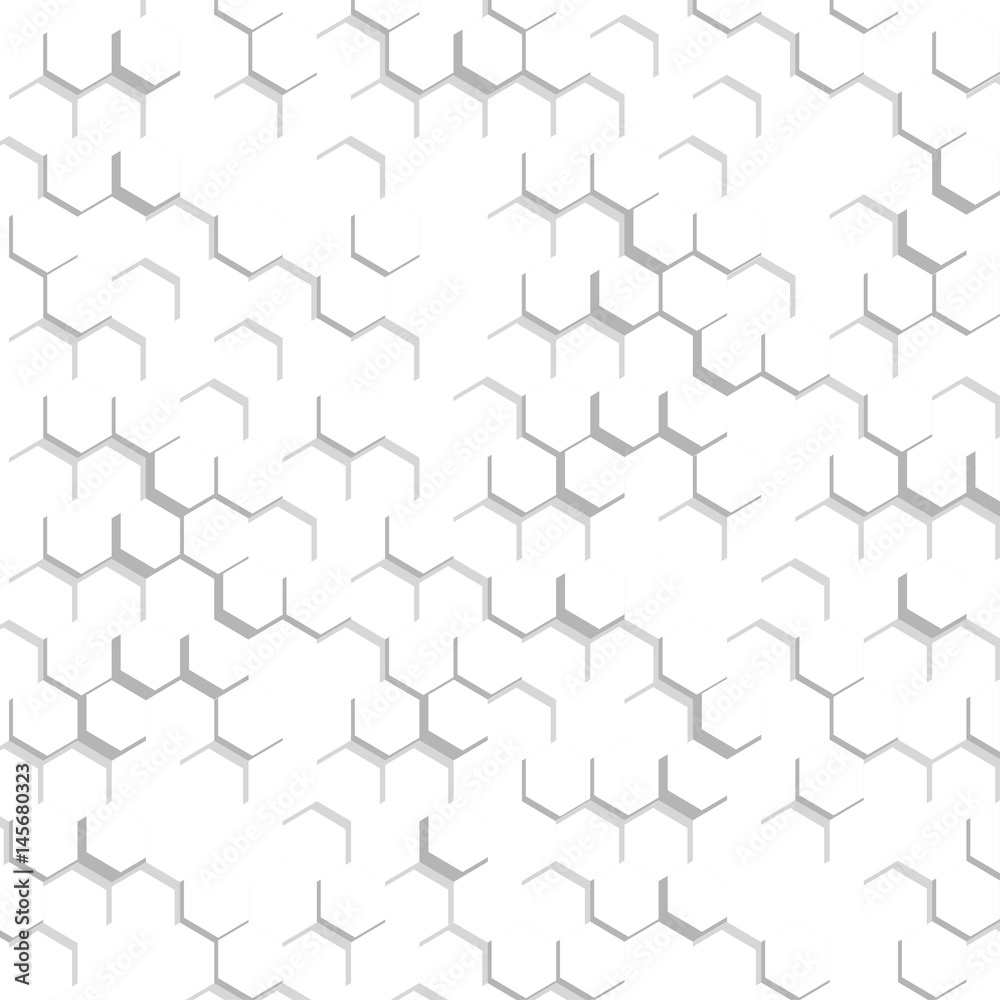 Vector abstract stepped hexagonal white texture Vector abstract stepped hexagonal white texture
