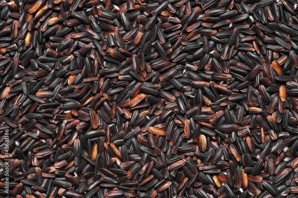 Pile of black rice