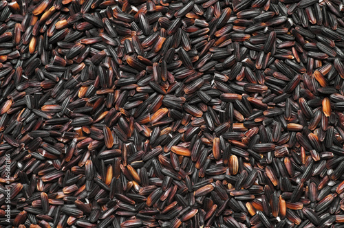 Pile of black rice
