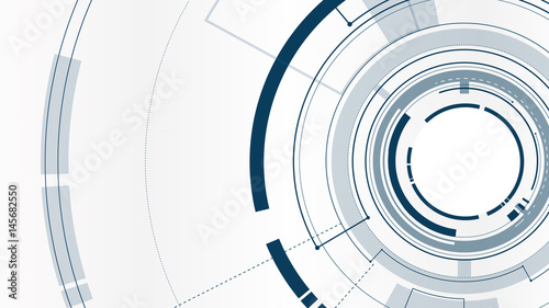 Vector abstract technological tunnel template design