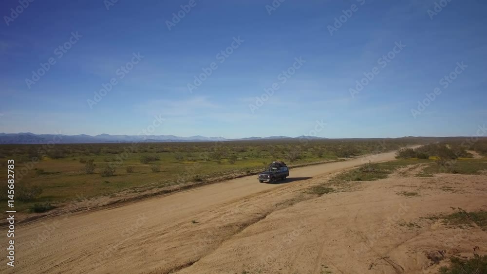 Desert Dirt Road Aerial 07 African Svanna or Mid East Desert Dirt Road Aerial 07 African Svanna or Mid East