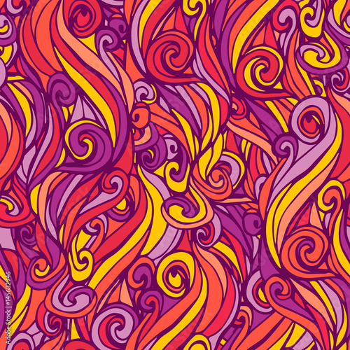 Abstract abstract hand-drawn pattern with waves