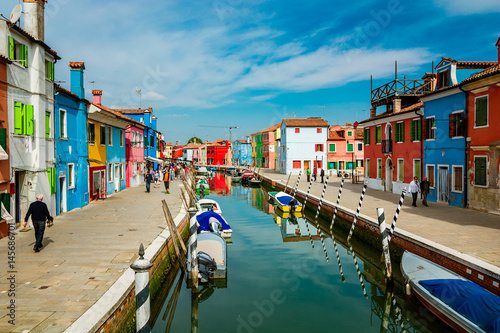 Magic Burano Island in Venice Italy