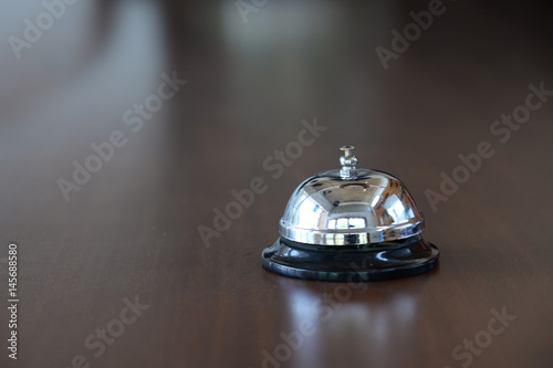 Customer service bell , reception bell in hotel lobby