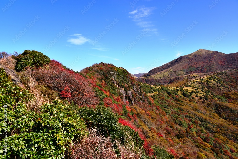 秋のくじゅう連山