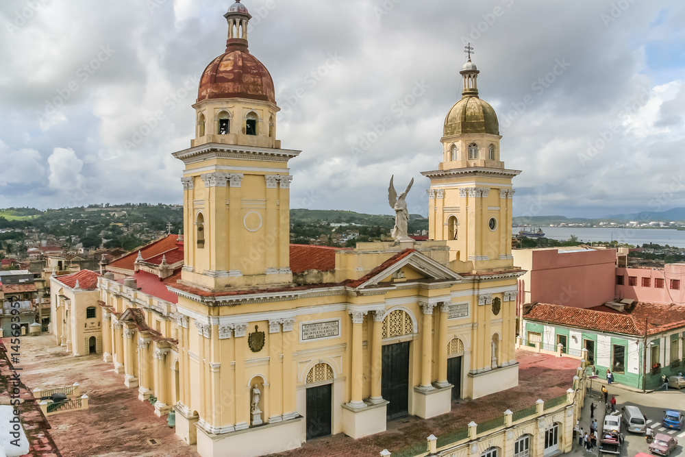 Cathedral in the center of Santiago de Cuba