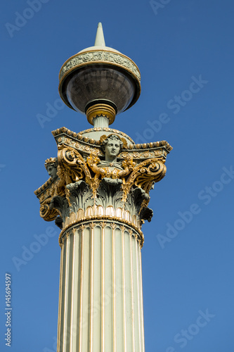 historical street lantern on the Place de la Concorde photo