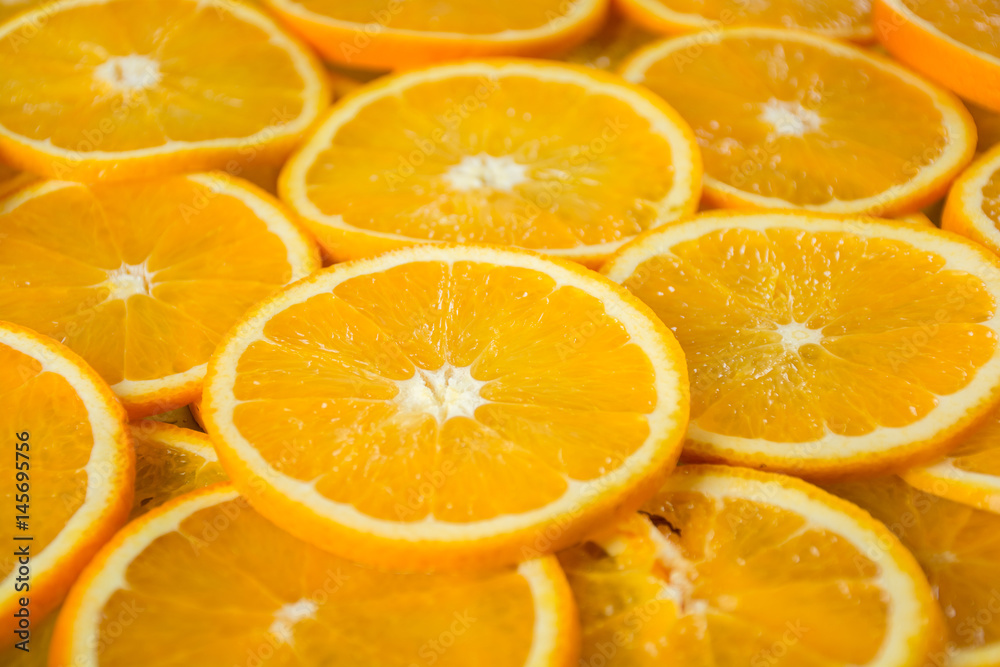 Pile of sliced oranges Pile of sliced oranges