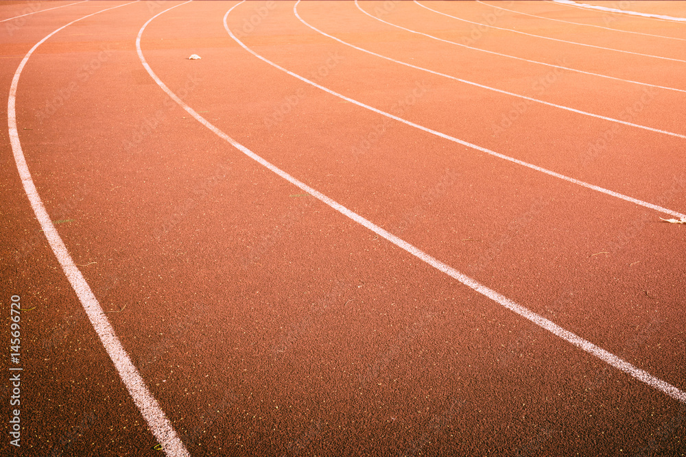 Fototapeta premium lines marks in running track