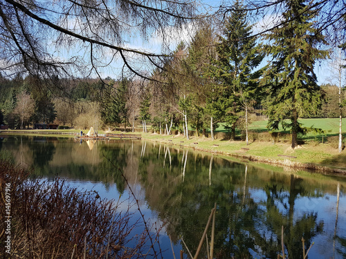 Weiher, Fischteich, Angelteich photo