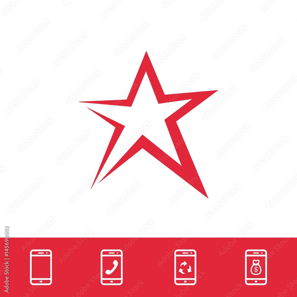 star icon stock vector illustration flat design star icon stock vector illustration flat design