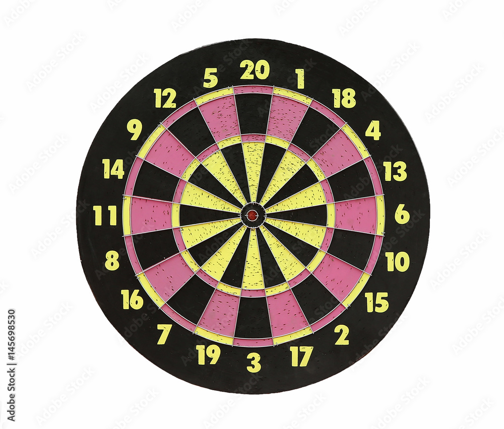 Obraz premium Dartboard isolated on white background,