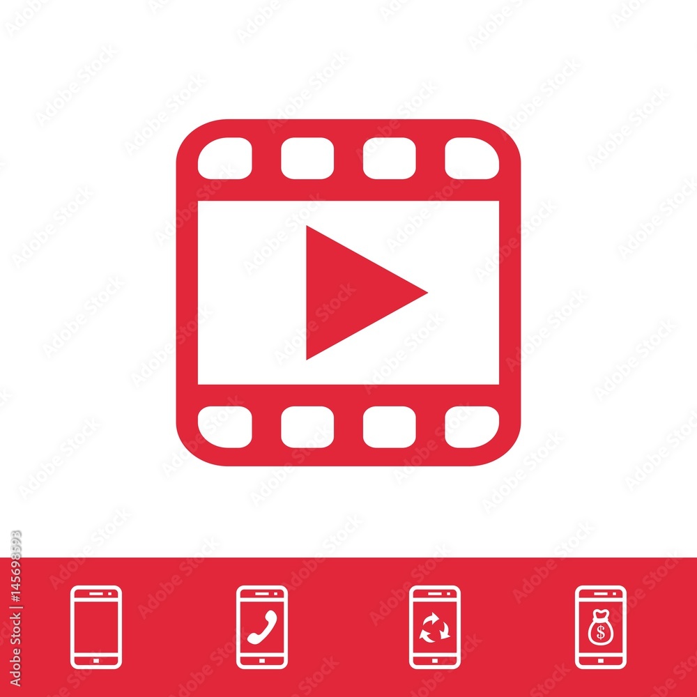 video icon stock vector illustration flat design