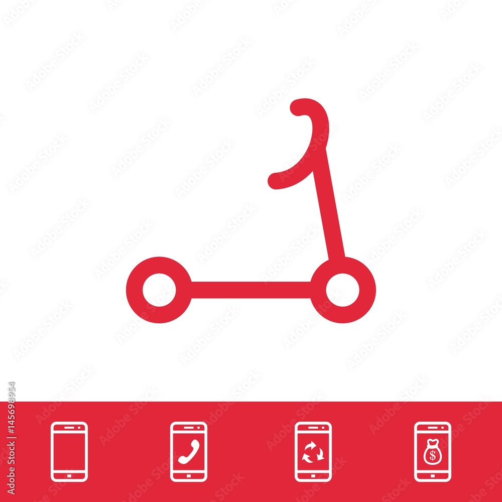 scooter icon stock vector illustration flat design scooter icon stock vector illustration flat design