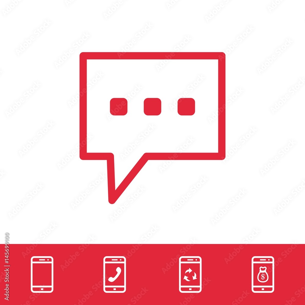 Speech Bubbles Icon. Chat pictogram icon stock vector illustration Speech Bubbles Icon. Chat pictogram icon stock vector illustration