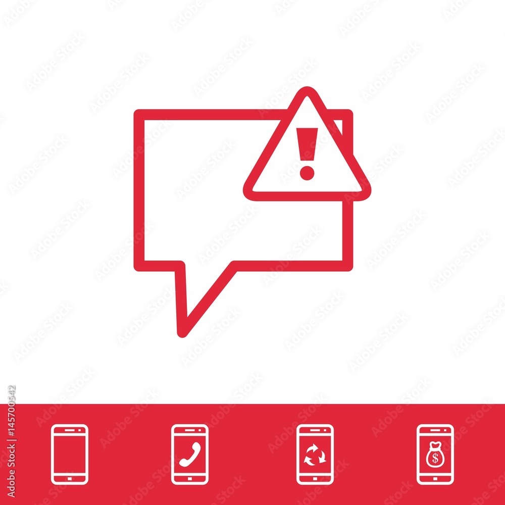 alert icon stock vector illustration flat design alert icon stock vector illustration flat design