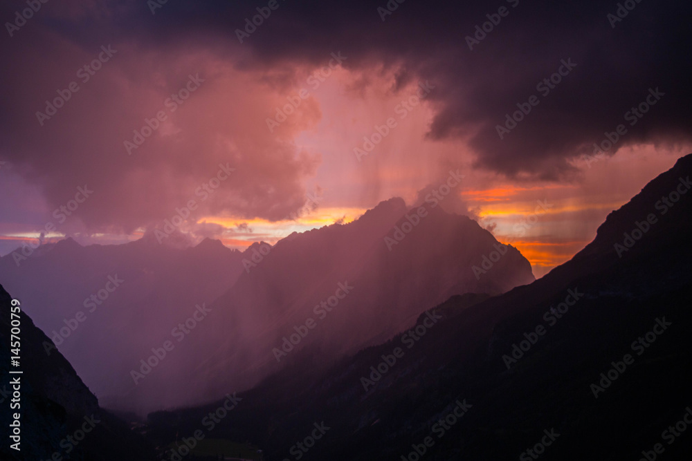 Abendgewitter im Karwendel