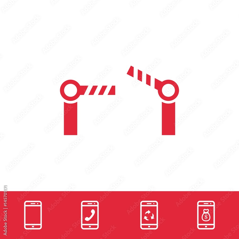 barrier icon stock vector illustration flat design barrier icon stock vector illustration flat design