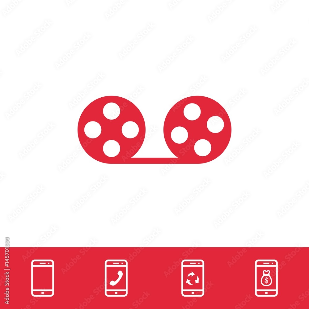video icon stock vector illustration flat design video icon stock vector illustration flat design