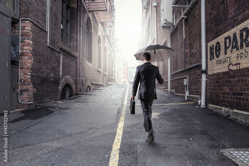 Businessman hurrying home © Sergey Nivens