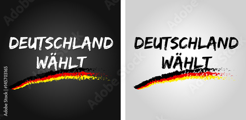 Deutschland wählt - Wahlen 2017 - Bundestagswahl. Eps10.