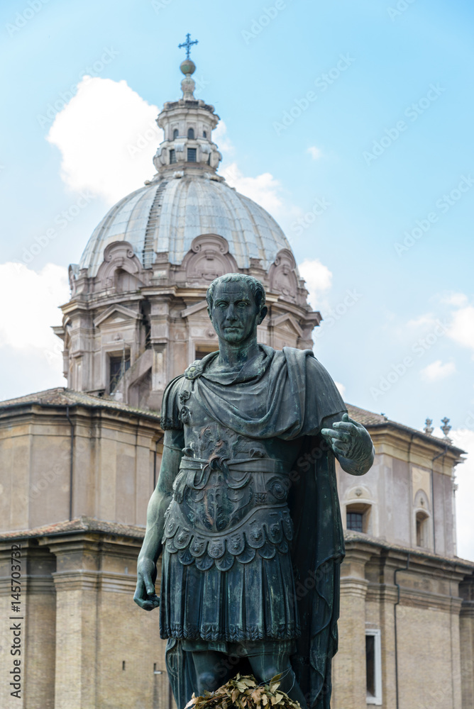 julius caesar statue  in Rome, Italy