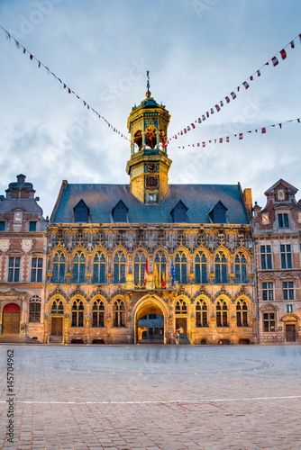 City Hall on the central square in Mons, Belgium. photo